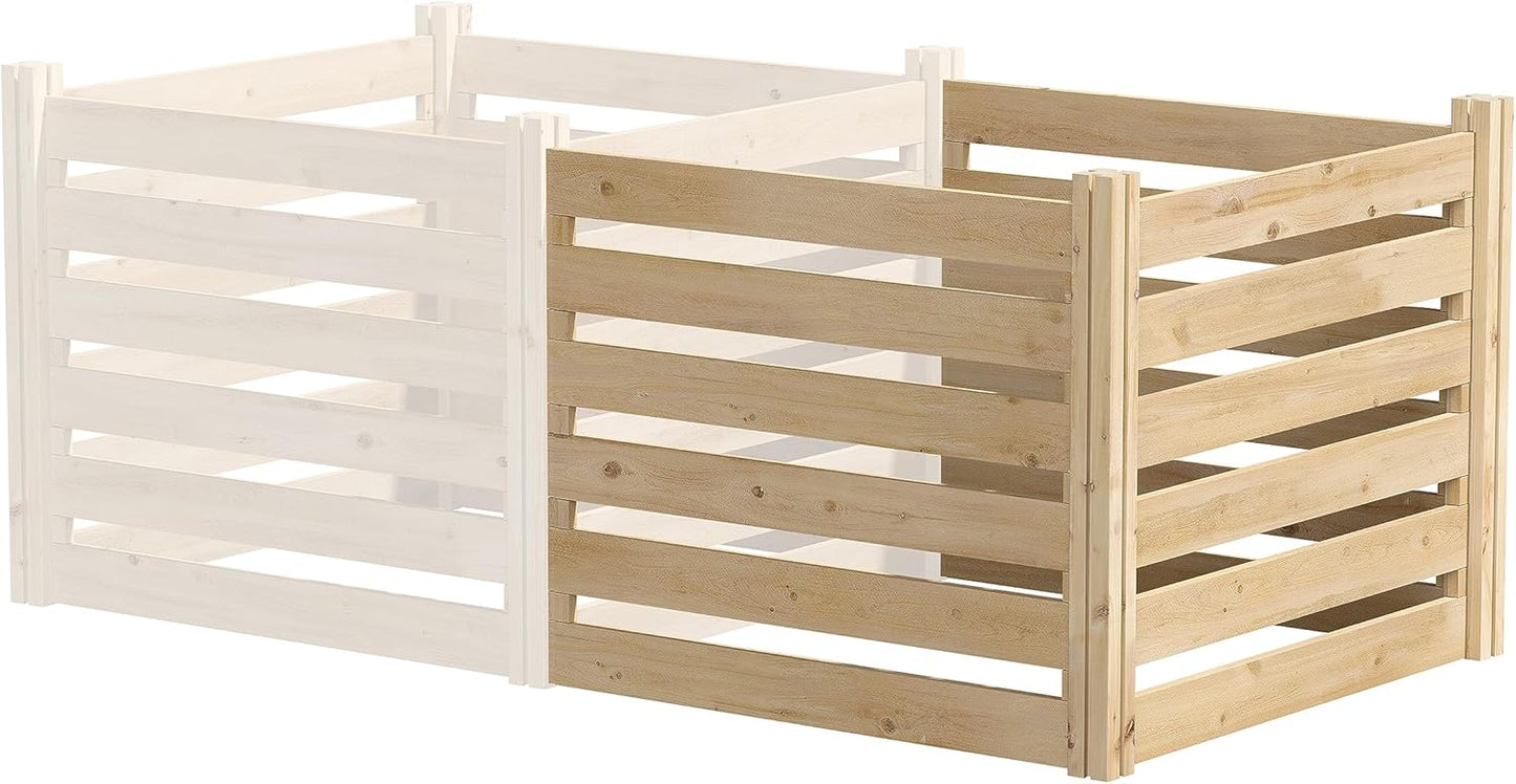 Greenes Fence Cedar Wood Composter Add-On Kit, 36" L x 36" W x 31" H / 173.92 gallons - Not Meant for Independent use; to be Added on to RCCOMP36 Composter Kit - Made in USA with North American Cedar