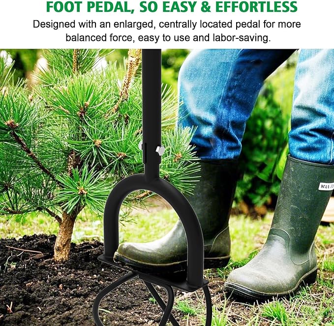 Hand Tiller Garden Claw Twist Tiller Cultivator Tiller Soil Loosener Lawn Aerator, Rototiller, for Garden Bed and Plant Box Cultivator Garden Tools