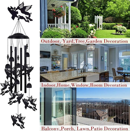 Flying Pigs Wind Chimes Outside Decorate, Memorial Wind Chimes, Wind Catcher, Mobile Flying Pig Wind Bells for Home, Yard, Tree, Patio, Garden Decoration, Gifts for Pig Lovers, Festival Gifts for Mom