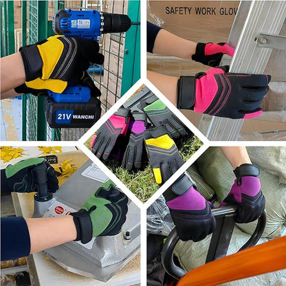 Thorn Proof&Puncture Resistant Gardening Gloves with Grip,Garden Gloves for Women, Leather Work Gloves,Gifts