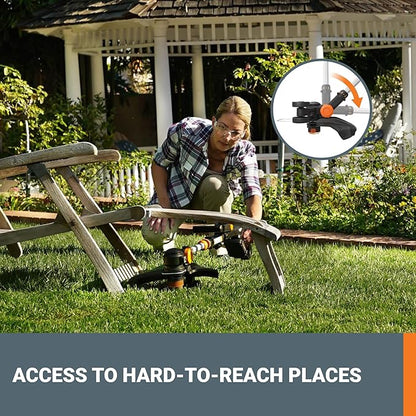 Worx 20V GT Revolution 12" Cordless String Trimmer & Turbine Leaf Blower Power Share Combo Kit - WG930.2 (Batteries & Charger Included)