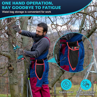 Cordless Electric Pruning Shears,Branch Cutter with LCD Display, Trimming Scissors Battery Power,1.6 Inch Cutting Diameter, SK5 Blade Tree Trimmer, 2 Rechargeable 2000mAh Lithium Batteries set