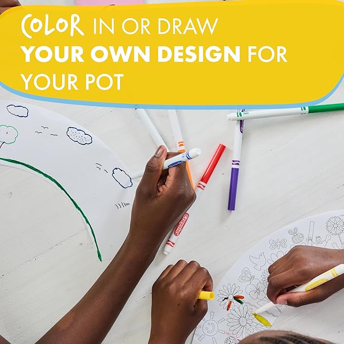 Garden Republic Jr Color and Plant Starter Grow Kit for Kids - Color & Plant Growing Kit for Kids