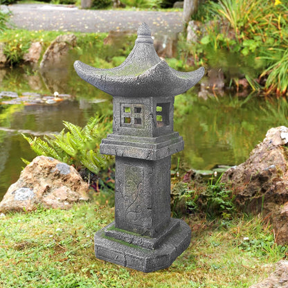 Solar-Powered Pagoda Lamp