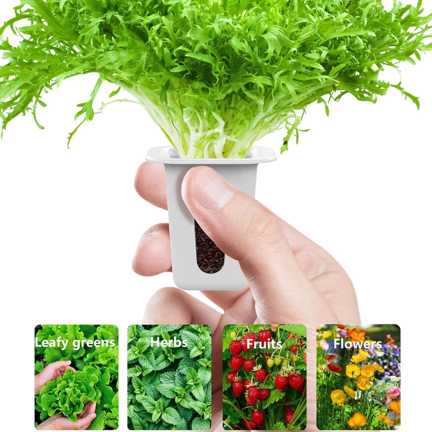 80Pcs Hydroponic Grow Sponges and 40Pcs Grow Baskets for Hydroponics Growing System，Ideal for NFT Systems，Seedling Starter Kit for Soilless Cultivation