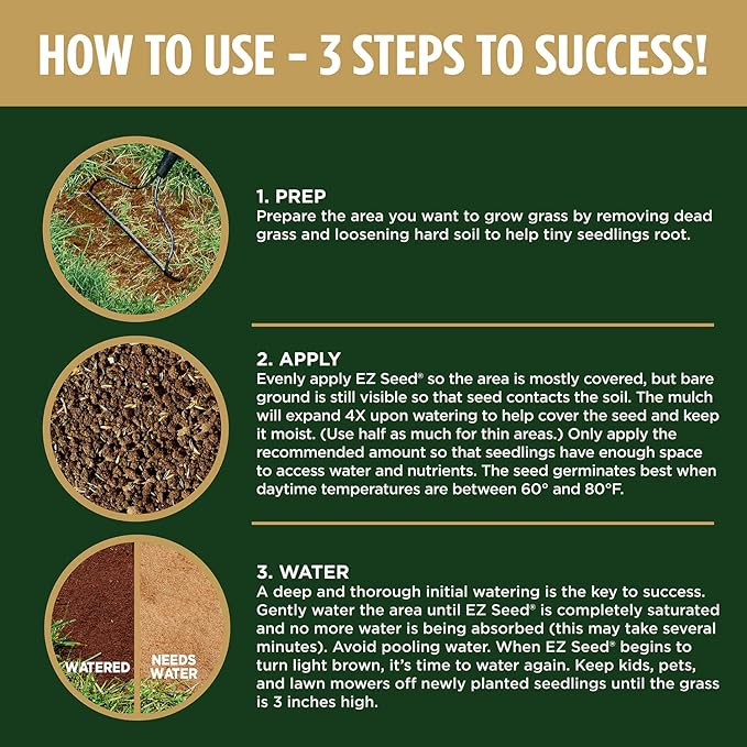 Scotts EZ Seed Dog Spot Repair for Tall Fescue Lawns, Combination Mulch, Grass Seed and Soil Amendment to Neutralize and Repair Pet Damage in Lawns, 2 lb