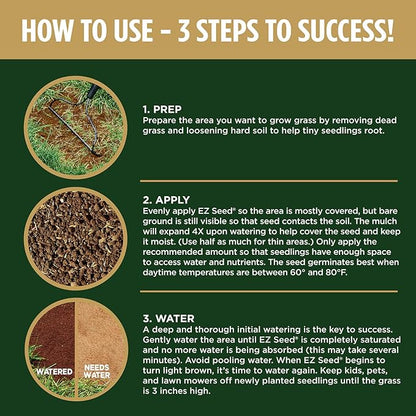 Scotts EZ Seed Dog Spot Repair for Tall Fescue Lawns, Combination Mulch, Grass Seed and Soil Amendment to Neutralize and Repair Pet Damage in Lawns, 2 lb