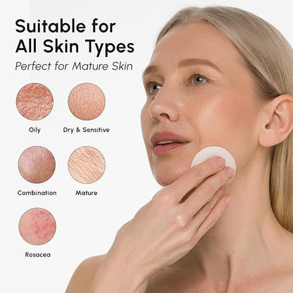 MAREE Glycolic Acid Pads – 200 Toner Pads for Face Cleansing – Facial Exfoliating Pad with Tea Tree Oil, Salicylic Acid & Vitamins E, B3, B5 – Acne Clearing Face Pad, Skin Pore Resurfacing & Radiance