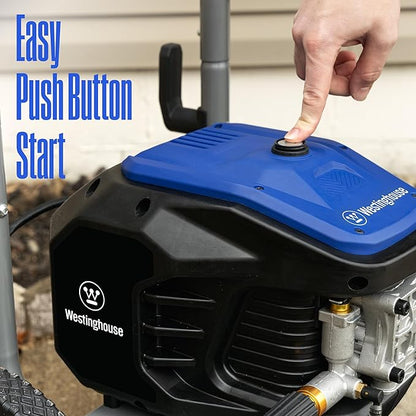Westinghouse WPX3000e Electric Pressure Washer, 3000 Max PSI and 1.76 Max GPM, Induction Motor, Onboard Soap Tank, Spray Gun and Wand, 5 Nozzle Set, for Cars/Fences/Driveways/Homes/Patios/Furniture