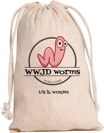 Red Wigglers Composting Worms - 1/8lb Red Worms for Composting Bin, for Plants or Gardening, Compost Worm for Soil Fertility & Worm Farm, Easy to Manage