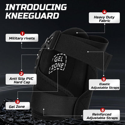 Gel Knee Pads for Work, Professional Knee Pads for Men Women with Soft Foam, Heavy Duty Cap, Adjustable Straps, Quick-Fasten Buckle for Construction, Gardening, Welding, Roofing, Cleaning