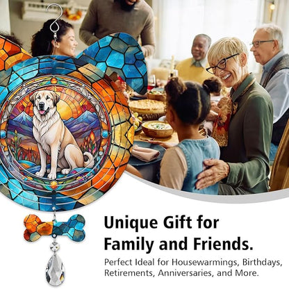 Anatolian Shepherd Dog Ears Wind Spinner, Anatolian Shepherd Wind Spinner Hanging for Yard and Garden