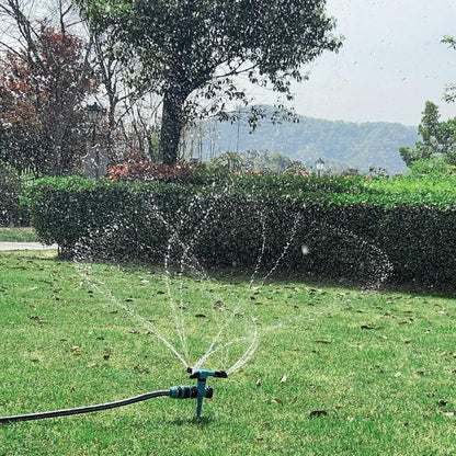Garden Sprinkler, 360 Degree Rotating Lawn Sprinkler Large Area Coverage - Adjustable, Weighted Gardening Watering System