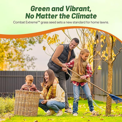 Outsidepride Combat Extreme Northern Zone - 50 Lbs Cold-Hardy, Drought-Resistant Turf Type Tall Fescue & Kentucky Bluegrass Lawn Grass Seed Blend, OptiGrowth Coated for Better Establishment