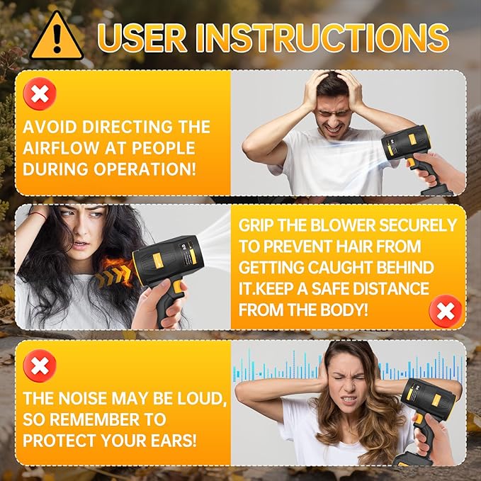 Electric Leaf Blower, KJBAO 21V Handheld Leaf Blower Cordless with 2 * 4000mAh Batteries and Charger,Turbo Jet Blower, Lightweight Leaf Blowers for Lawn Care Patio Cleaning Dark