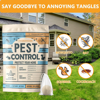 Pest Repellent ， Moth Balls for Outdoor use， Keep Pest Away Repel Mice and Rats, Roach, Ant, Spider, Mosquito & Moth（8BALLS）