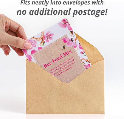 Bentley Seed Flower Mix - Pollinator Seed Mix with 5 Wildflower Seed Packets - Non-GMO Pollinator Seeds - Eco-Friendly Flower Seeds Packets for Party, Celebration, and Gifts - Pollinator Mix