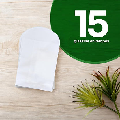 15 Sets of Heart Planting Guide with Glassine Envelopes – Perfect for Seed Paper Products, Wedding Favors, and Gift Sets