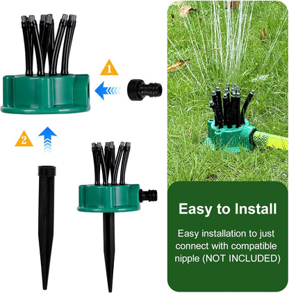 360 Degree Adjustable Garden Sprinkler Lawn Sprinklers for Yard Water Sprinkler for Lawn Flexible Angle Control Ideal for and Vegetable Garden Efficient Irrigation System (2)