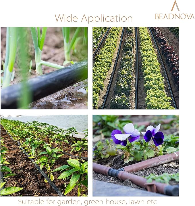 BEADNOVA Drip Irrigation Connectors 30 Pcs 1/2 Inch Barbed Elbow Couplings Irrigation Connectors for 1/2 Inch Drip Tubing Water Tubing Gardening Supplies (30pcs)