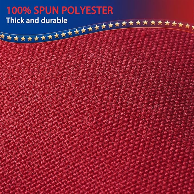 American Flag for Outside 5x8 FT, Deluxe Heavy Duty Spun Polyster, TearProof and Waterproof Super Tough Series, All Weather High Wind USA US Flag with Embroidered Stars, Sewn Stripes, Brass Grommets