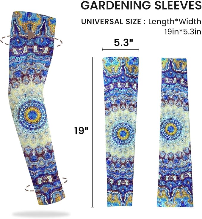 Gardening Sleeves Farm Sun Protection Arm Cooling Sleeves Thorn Proof Garden for Women Men with Thumb Hole