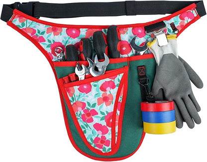 KUNN Garden Tool Belt - Adjustable Tool Organizer Belt Pouch Multi-Purpose Pocket for Gardening,Plumbing,Florists,DIY