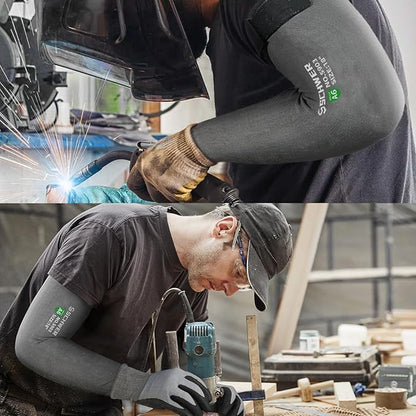 Schwer AIR-SKIN ANSI A6 Cut Resistant Arm Sleeves for Men&Women S903, 22in Non-PFAS Arm Protectors for High Risk Work, UPF50+ UV Protection Gardening Sleeves for Farming, Lightweight, Breathable