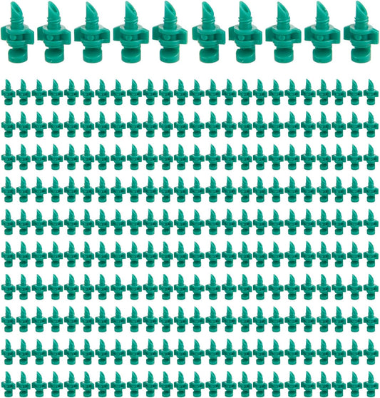 250PCS 180 Degree Misting Nozzle Irrigation, Sprinklers Sprayer for Garden Irrigation System, Micro Sprayer Refraction Automizing Drippers