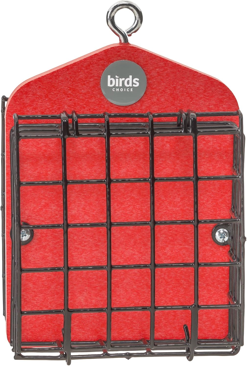 Bird's Choice Suet Feeder for Two Cakes in Red Recycled Plastic