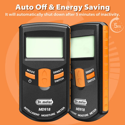 Pinless Wood Moisture Meter, Upgraded Version Inductive Pinless Tools Intelligent Moisture Meter Digital Moisture Meter for Wood (Range 4% - 80% RH; Accuracy: 0.5%), MD918