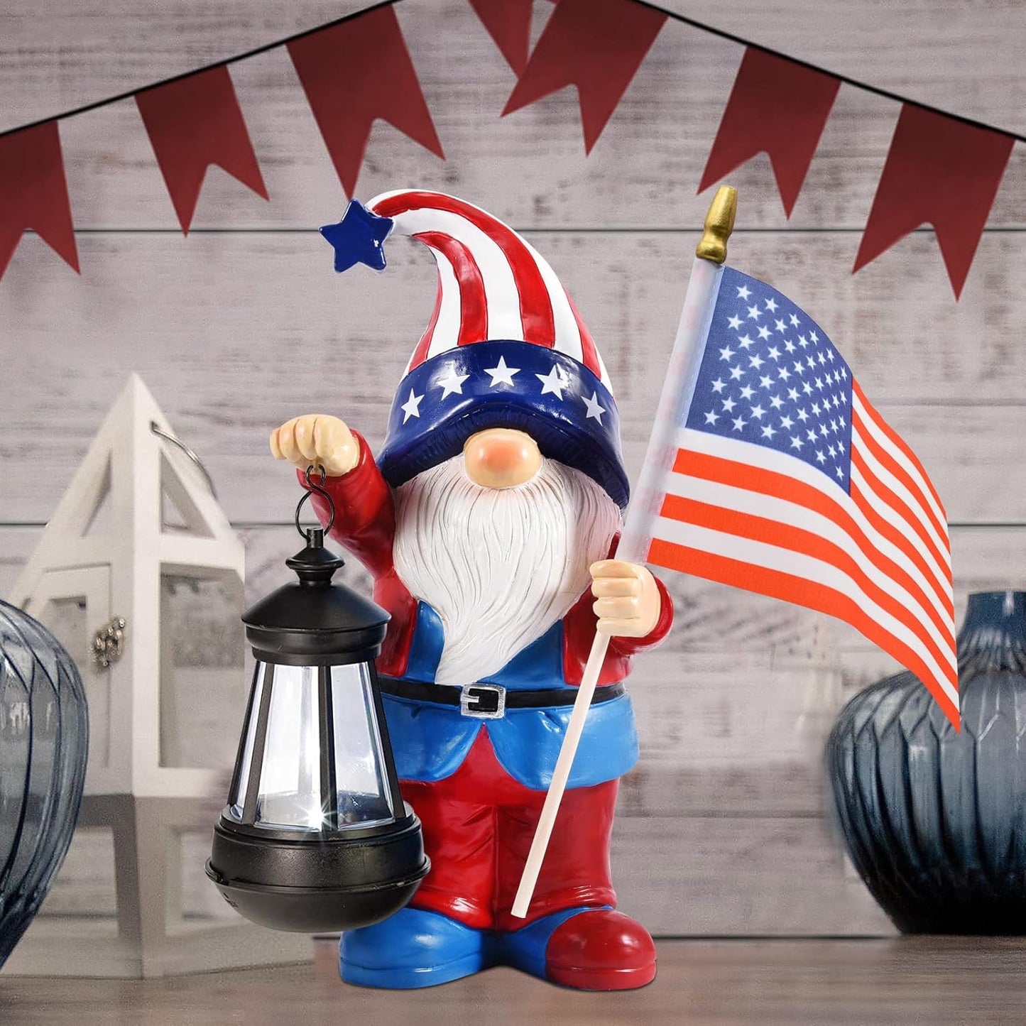 Nacome Solar Gnomes Statues for Garden Decor: Outdoor Sculptures for Clearance Lights for Outside Lawn Ornaments Porch Patio Balcony Yard Home – Birthday Gifts for Mom Grandma Women