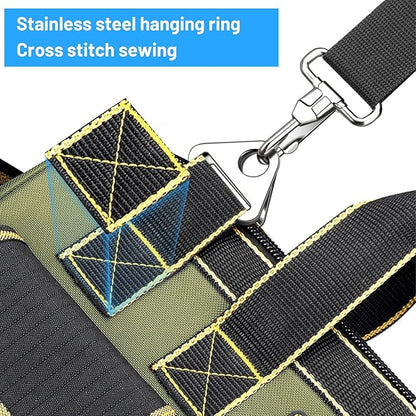 Tool Bag, Ounic 20 Inch Large Tool Bag Heavy Duty With Wide Mouth and Waterproof Strong Molded Base, Heavy Duty Tool Bags Organizer with Adjustable Shoulder Strap Specially Designed for Various Tools