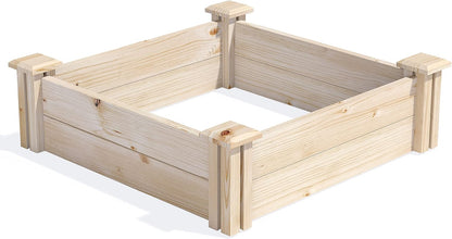 Greenes Fence Original Pine Raised Garden Bed, 2' x 2' x 7" - Made in USA with American Pine