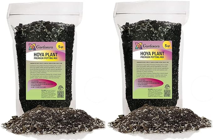 Gardenera Hoya Plant Premium Potting Mix - 10 Quart - Optimal Balance for Thriving Hoyas: Air, Moisture, and Nutrient Retention