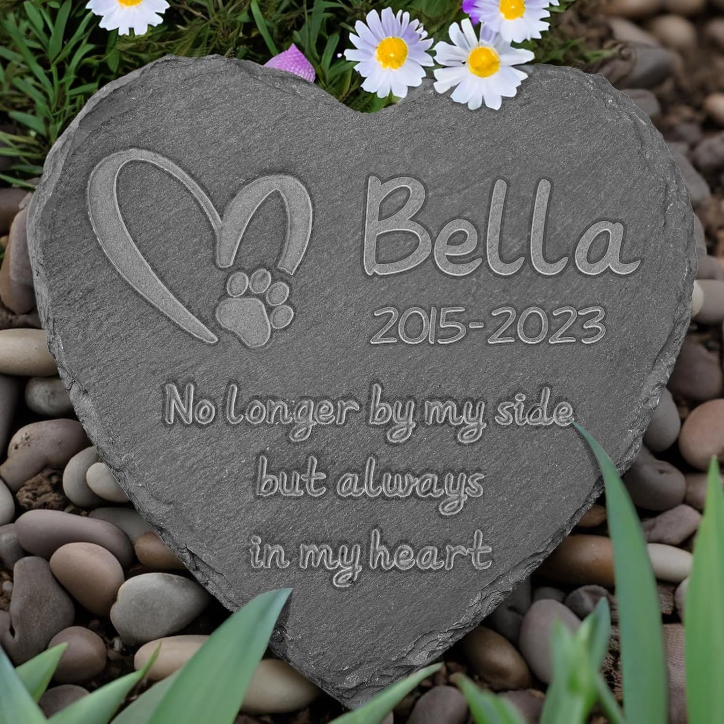 Dog Loss Gifts, Pet Memorial Stone, Pet Memorial Gifts for Dog, Lost of Dog Sympathy Gift, Bereavement Gifts for Loss of Pet, Personalized Dog Memorial Gifts for Loss of Dog - 6*6 Inches Stone