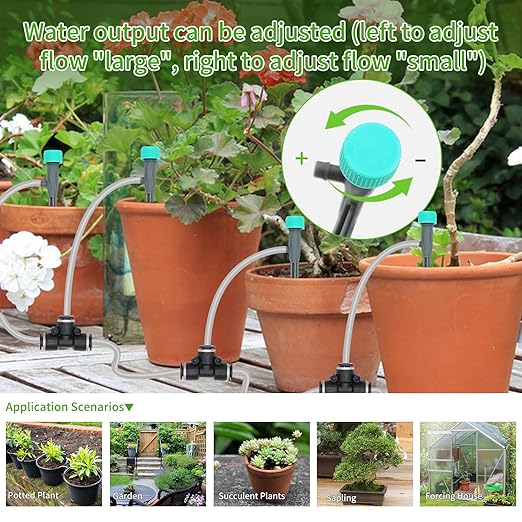 Automatic Watering System for Potted Plants | Indoor Plant Waterer with 30-Day Timer, Dual Self-Priming Pumps, Drip Irrigation Kit for 20 Plants