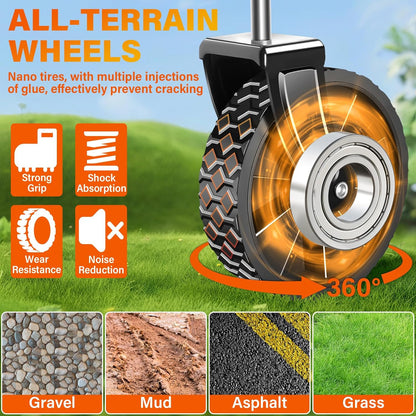 Wagons Carts Foldable - Collapsible Wagon Cart with Wheels Foldable - Folding Utility Heavy Duty Wagons Carts for Grocery Camping Sports Shopping Garden