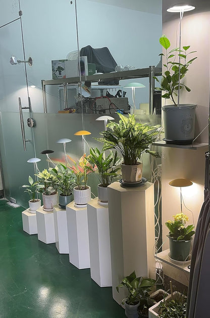 LED Grow Light for Indoor Plants 4 Pack, Intelligent USB Small Plant Lights with Remote Controller, Height Adjustable, Automatic Timer, Ideal for Home Decoration