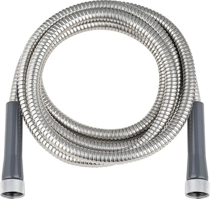 SKYWARD 304 Stainless Steel short Garden Hose 10 ft with Female to Female Metal Connector,Easy to Use & Store, Anti-Leakage Hose, High Water Flow (10ft)
