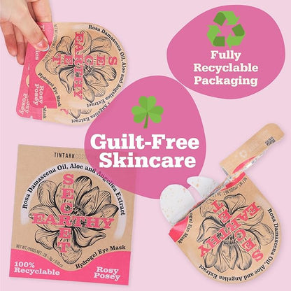 Rose Hydrogel Under Eye Patches for Dark Circles and Puffiness 28 Pairs 5 Minute Soothing Hydrating Eye Mask with Rose Extract Cooling Under Eye Pads Ophthalmologist Tested