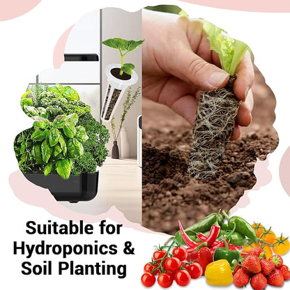 Strawberry Seed Pods for All Hydroponics Growing System, 8 Pods with 600+ Seeds of Cherry Tomato, Jalapeno Pepper, Cayenne Pepper, Strawberry and Bell Pepper