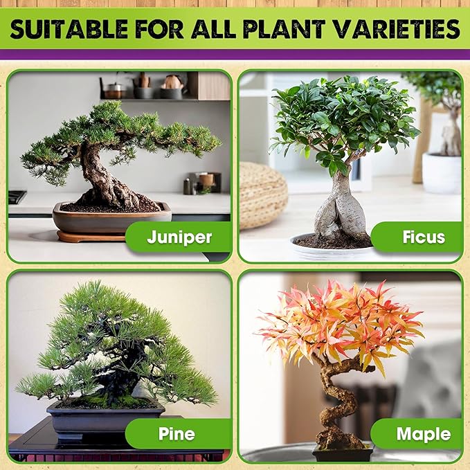 DUSPRO Recycle Premium Bonsai Soil Mix Ready to Use Pre-Mixed 5in1 with Akadama, Pumice, Vermiculite, and Peat Moss Professional Bonsai Potting Soil Mix 4 Qrt