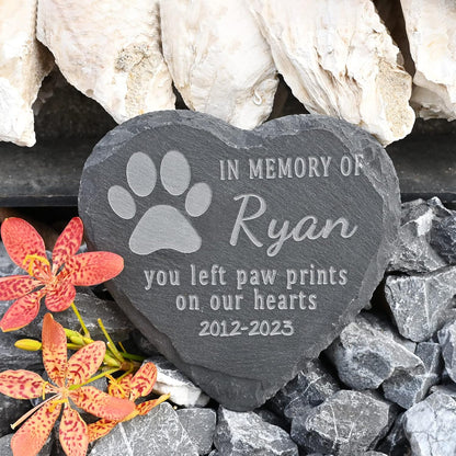 Personalized Pet Memorial Stones - In Memory of Dog or Cat, Sympathy Gift for Pet Loss