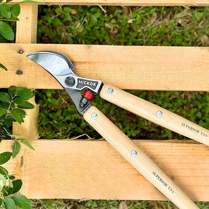 Heavy Duty Tree Lopper – 30" Long Reach Tree Branch Cutter with Hickory Wood Handles | Professional Arborist Pruning Tool Made in USA