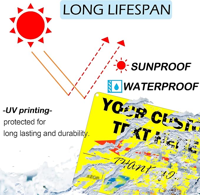 Custom Metal Delivery Sign for Packages, Waterproof Personalized Leave Packages Sign for Home, Leave Your Delivery Instruction on Signage (Normal style, 18"x12")
