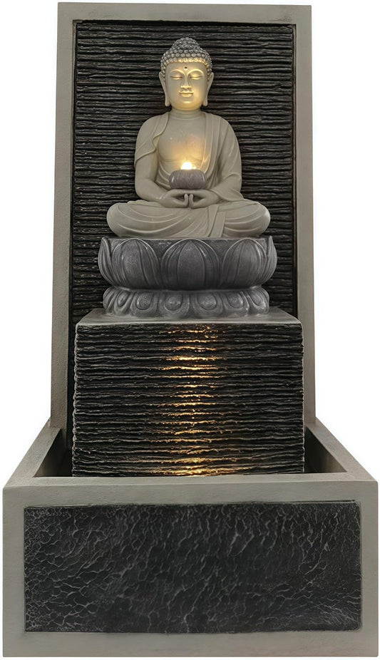 Outdoor Water Fountain Outside, Garden Fountain, Buddha Statue Outdoor/Indoor for Home, Buddha Decor & Gifts, Buddah, Buda, Budda, Buddhas, Chinese Decor & Gifts, Feng Shui