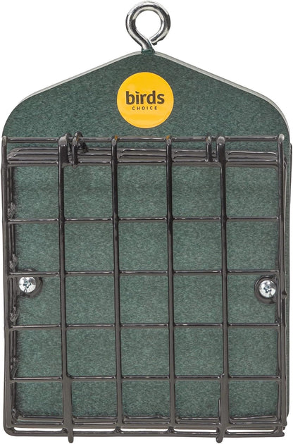 Bird's Choice Suet Feeder for Two Cakes in Evergreen Recycled Plastic