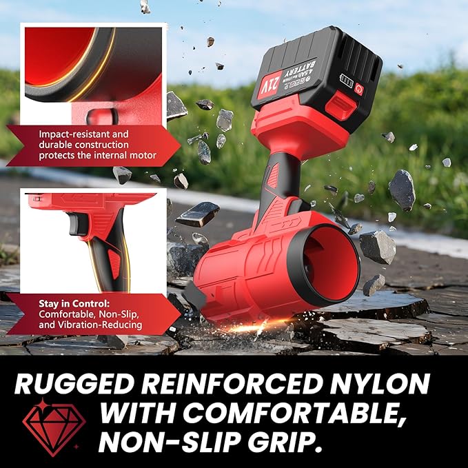 Electric Leaf Blower Cordless with 2*4500mAh Batteries and Charger,1,500,000RPM High-Speed Brushless Motor, 685CFM Battery Powered Handheld Leaf Blower,Lightweight Turbo Blower for Yard, Patio,Garage