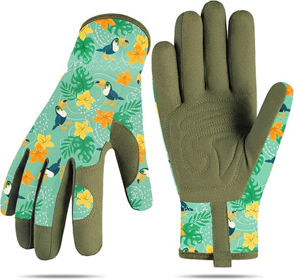 Baidast Gardening Gloves for Women Garden Gloves for Womens Thorn Proof for Women's Gifts Digging Planting Pruning Weeding(Teal)